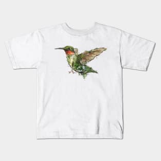 Ruby Throated Hummingbird Kids T-Shirt